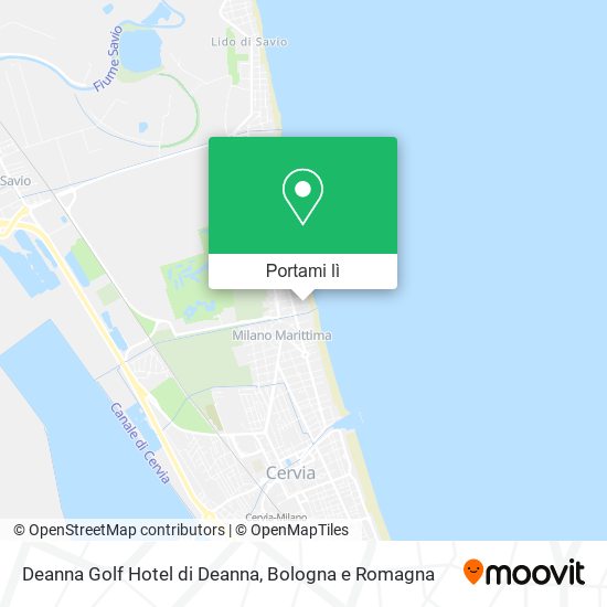 Mappa Deanna Golf Hotel di Deanna