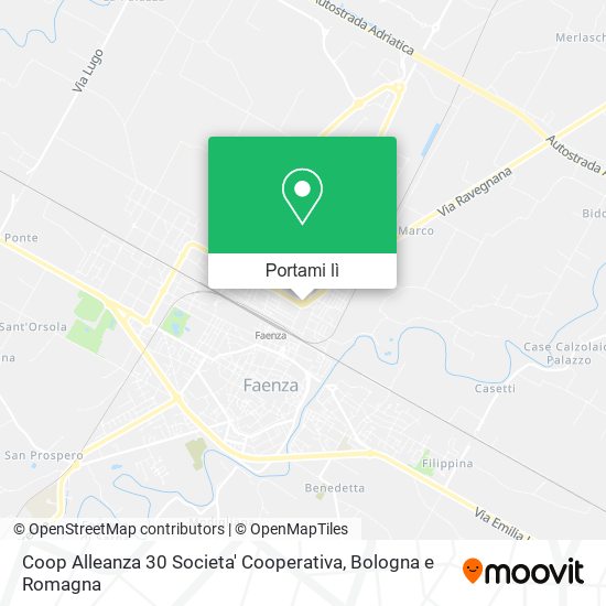 Mappa Coop Alleanza 30 Societa' Cooperativa