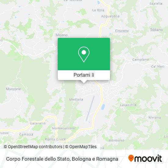 Mappa Corpo Forestale dello Stato