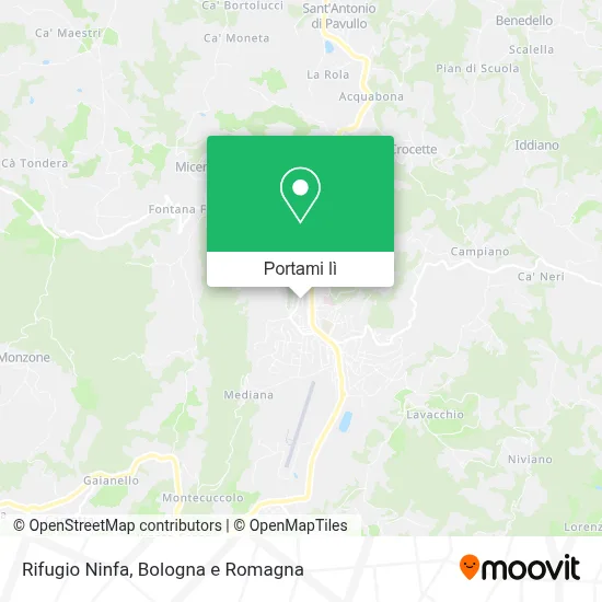 Mappa Rifugio Ninfa