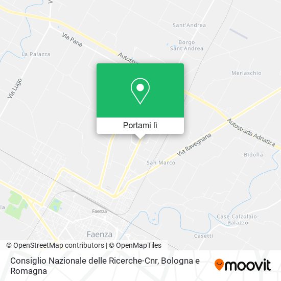 Mappa Consiglio Nazionale delle Ricerche-Cnr