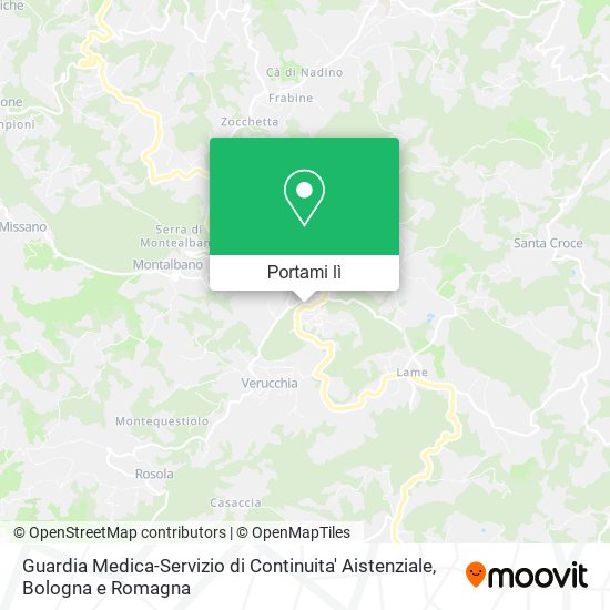 Mappa Guardia Medica-Servizio di Continuita' Aistenziale