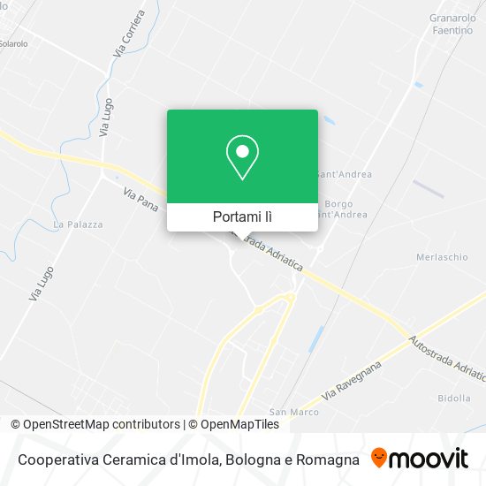 Mappa Cooperativa Ceramica d'Imola