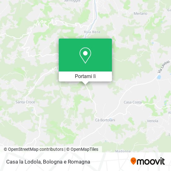 Mappa Casa la Lodola