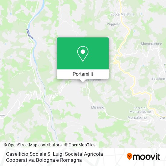 Mappa Caseificio Sociale S. Luigi Societa' Agricola Cooperativa