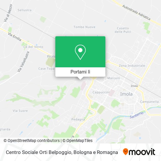 Mappa Centro Sociale Orti Belpoggio
