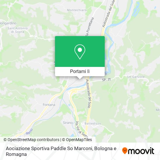 Mappa Aociazione Sportiva Paddle So Marconi