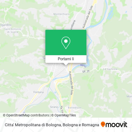 Mappa Citta' Metropolitana di Bologna