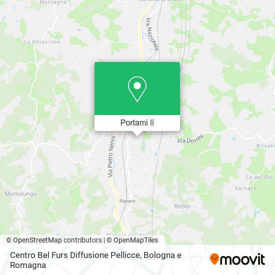 Mappa Centro Bel Furs Diffusione Pellicce