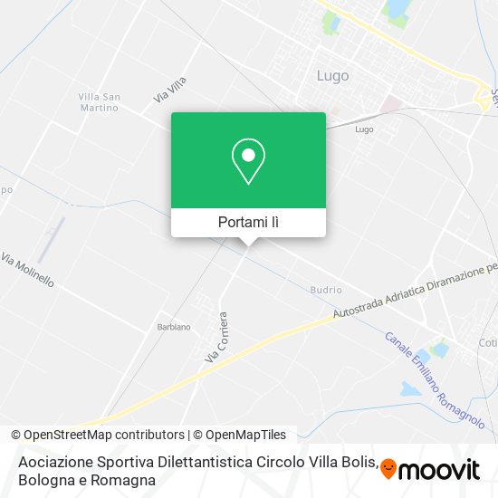 Mappa Aociazione Sportiva Dilettantistica Circolo Villa Bolis