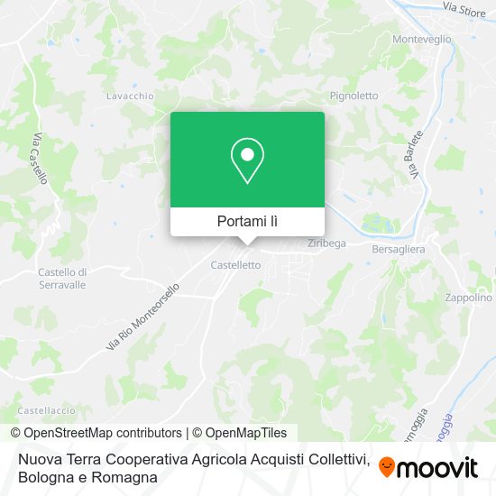 Mappa Nuova Terra Cooperativa Agricola Acquisti Collettivi