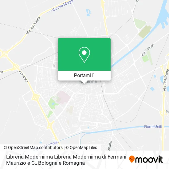 Mappa Libreria Moderniima Libreria Moderniima di Fermani Maurizio e C.