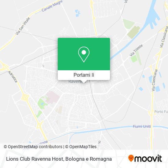 Mappa Lions Club Ravenna Host