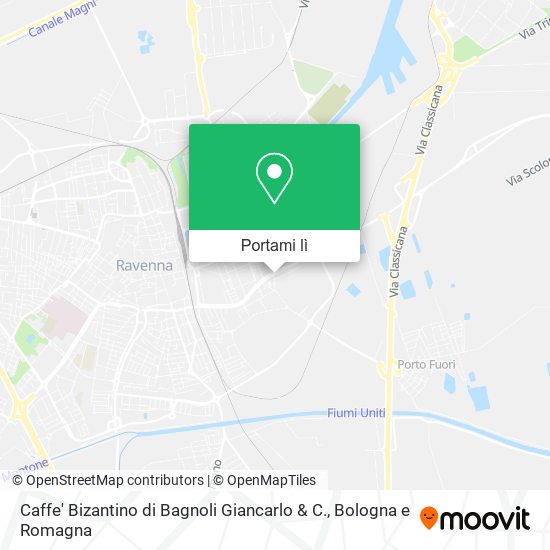 Mappa Caffe' Bizantino di Bagnoli Giancarlo & C.