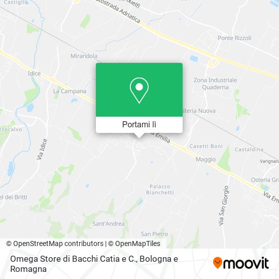 Mappa Omega Store di Bacchi Catia e C.