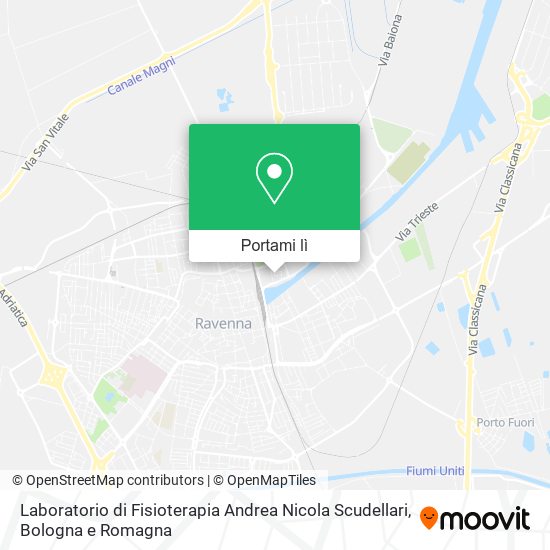 Mappa Laboratorio di Fisioterapia Andrea Nicola Scudellari
