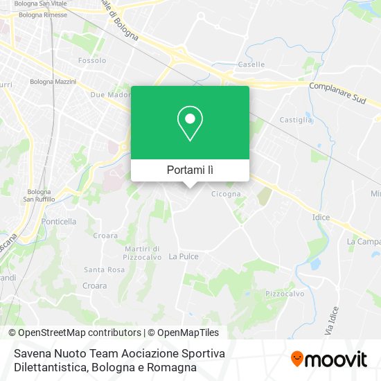 Mappa Savena Nuoto Team Aociazione Sportiva Dilettantistica