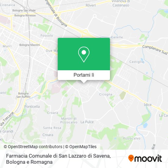 Mappa Farmacia Comunale di San Lazzaro di Savena