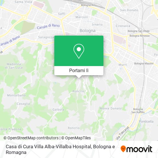 Mappa Casa di Cura Villa Alba-Villalba Hospital