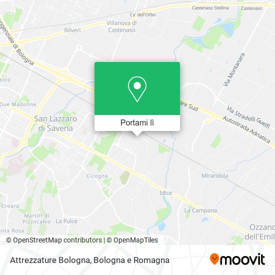 Mappa Attrezzature Bologna