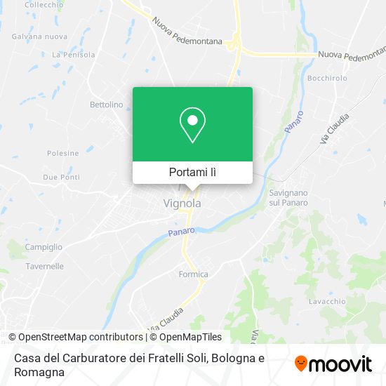 Mappa Casa del Carburatore dei Fratelli Soli