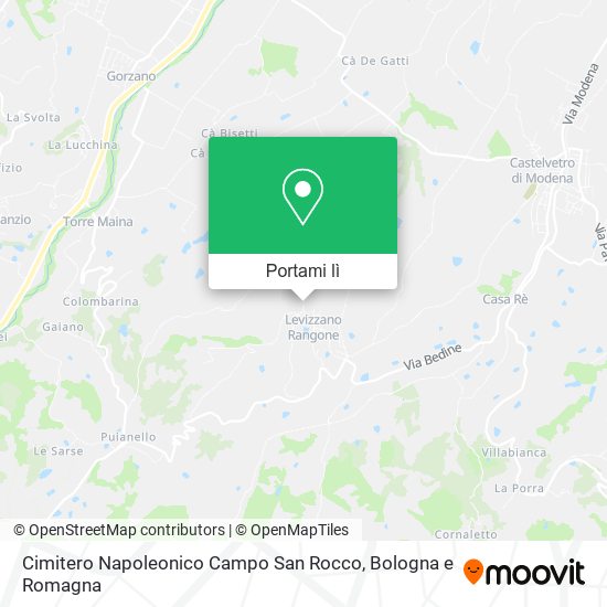 Mappa Cimitero Napoleonico Campo San Rocco
