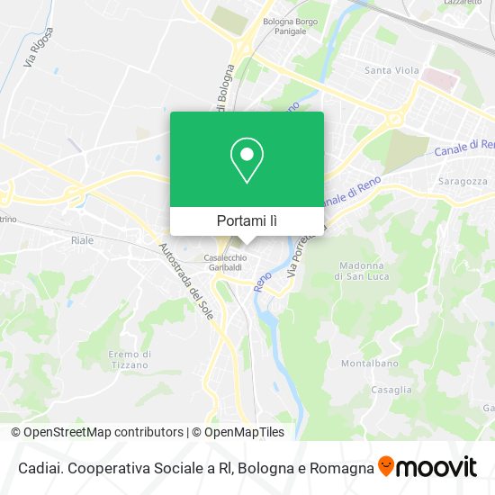 Mappa Cadiai. Cooperativa Sociale a Rl
