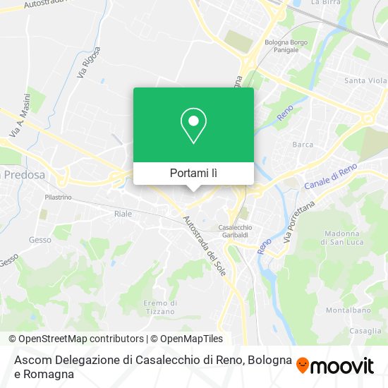 Mappa Ascom Delegazione di Casalecchio di Reno