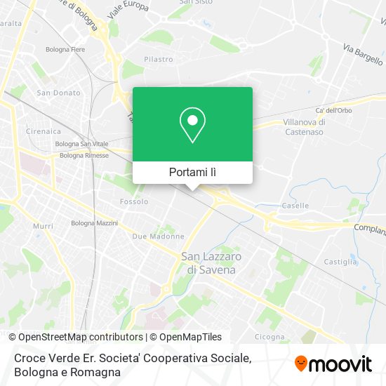 Mappa Croce Verde Er. Societa' Cooperativa Sociale