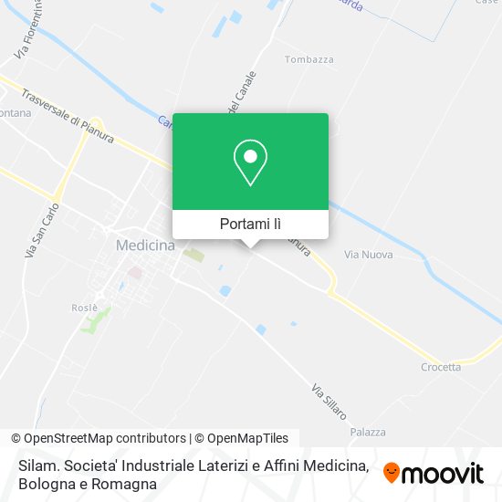 Mappa Silam. Societa' Industriale Laterizi e Affini Medicina