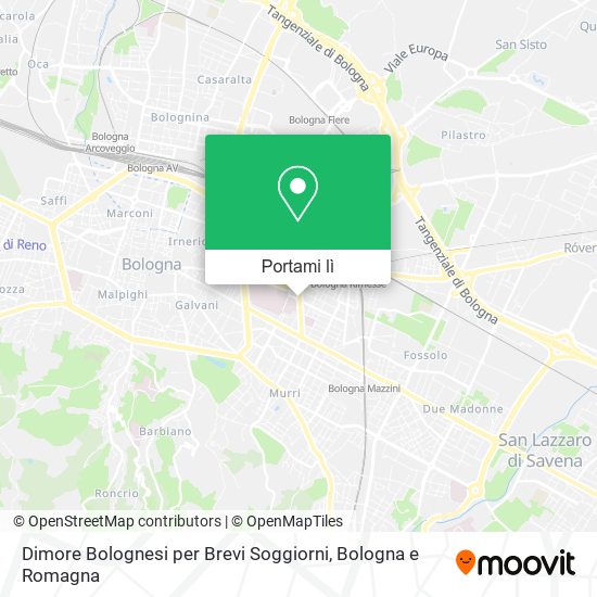 Mappa Dimore Bolognesi per Brevi Soggiorni