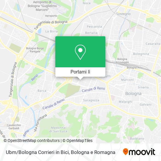 Mappa Ubm/Bologna Corrieri in Bici