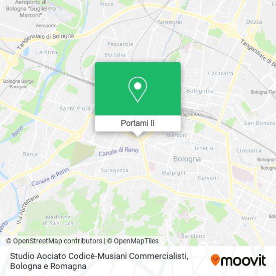 Mappa Studio Aociato Codicè-Musiani Commercialisti