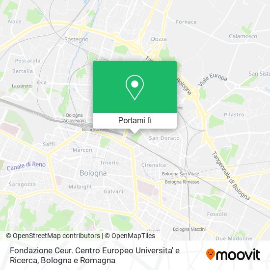 Mappa Fondazione Ceur. Centro Europeo Universita' e Ricerca