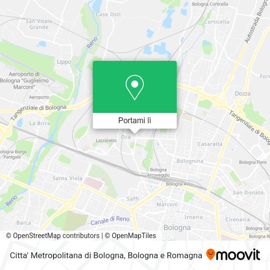 Mappa Citta' Metropolitana di Bologna
