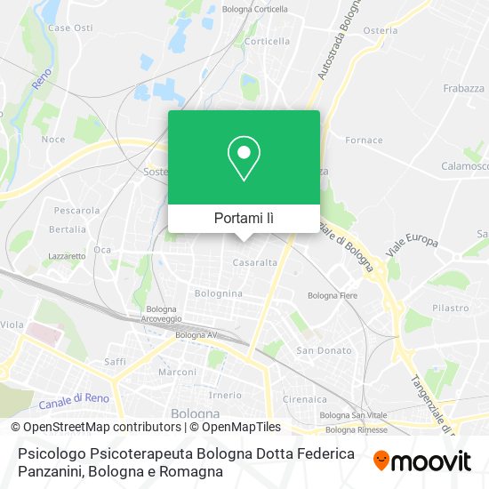 Mappa Psicologo Psicoterapeuta Bologna Dotta Federica Panzanini