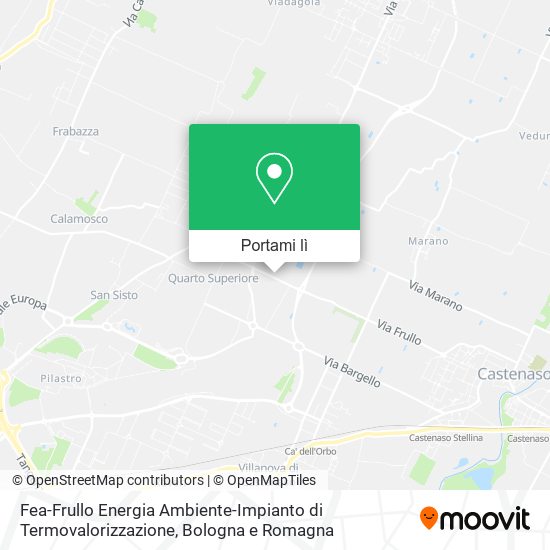 Mappa Fea-Frullo Energia Ambiente-Impianto di Termovalorizzazione