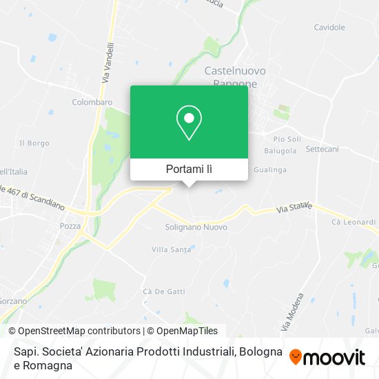 Mappa Sapi. Societa' Azionaria Prodotti Industriali