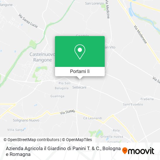 Mappa Azienda Agricola il Giardino di Panini T. & C.