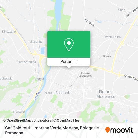 Mappa Caf Coldiretti - Impresa Verde Modena