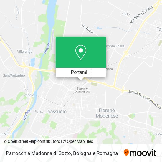 Mappa Parrocchia Madonna di Sotto