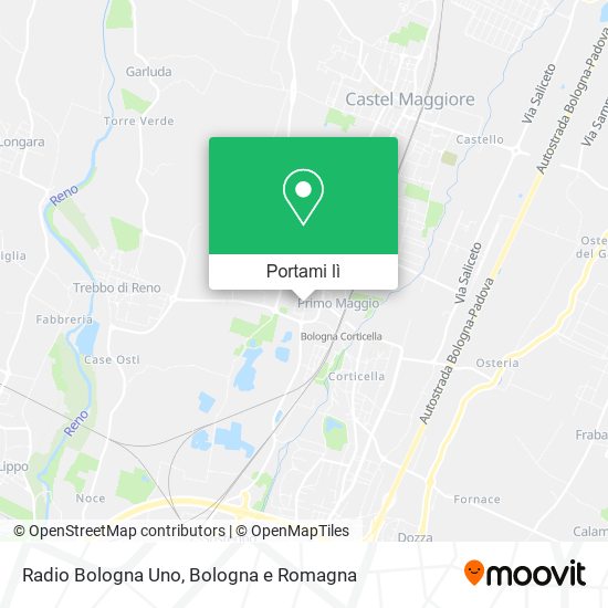 Mappa Radio Bologna Uno