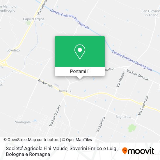 Mappa Societa' Agricola Fini Maude, Soverini Enrico e Luigi