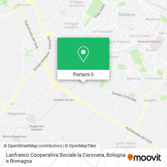 Mappa Lanfranco Cooperativa Sociale la Carovana