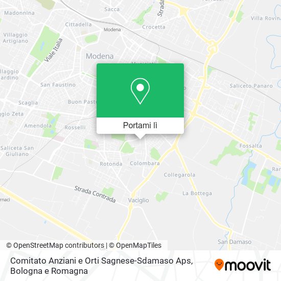 Mappa Comitato Anziani e Orti Sagnese-Sdamaso Aps