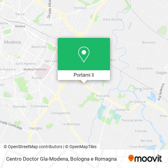 Mappa Centro Doctor Gla-Modena