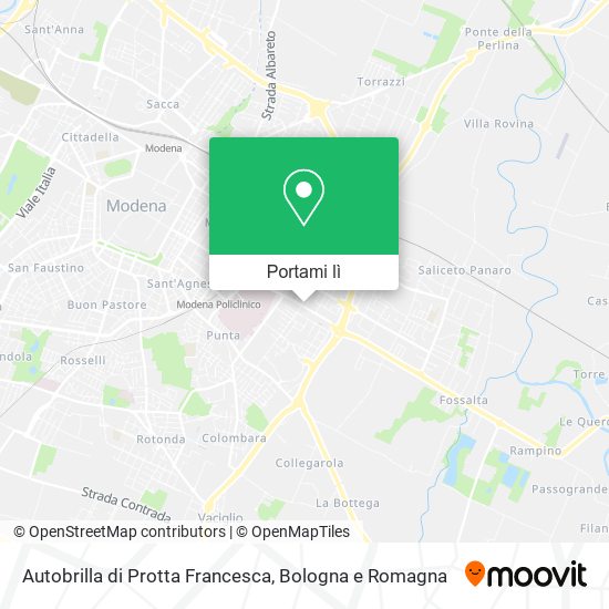 Mappa Autobrilla di Protta Francesca