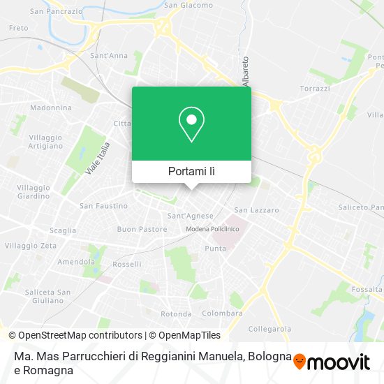 Mappa Ma. Mas Parrucchieri di Reggianini Manuela