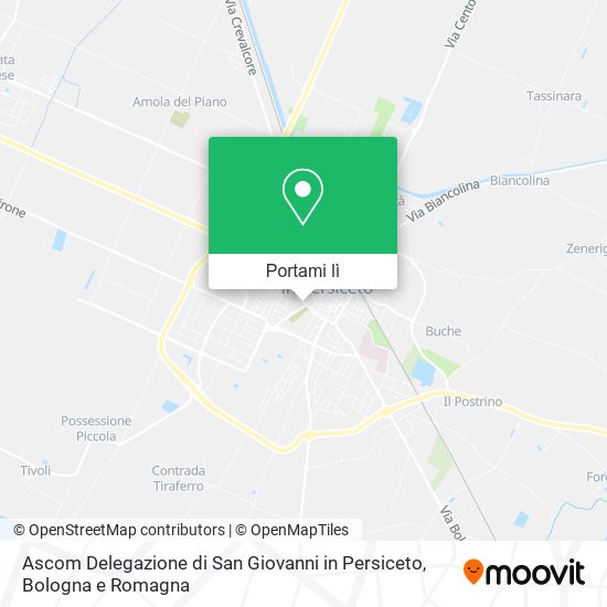 Mappa Ascom Delegazione di San Giovanni in Persiceto