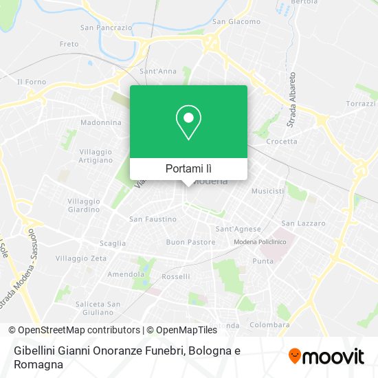 Mappa Gibellini Gianni Onoranze Funebri